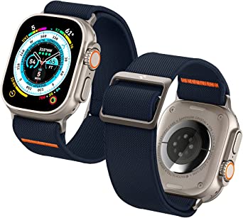 Spigen Lite Fit Ultra Band Designed for Apple Watch Band for Apple Watch Ultra (49mm), Series 8/7 (45mm), Series SE2/6/SE/5/4 (44mm) and Series 3/2/1 (42mm) Nylon Solo Loop