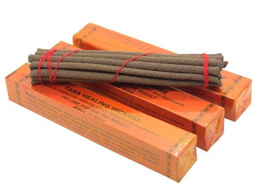 Tara Healing Tibetan Incense, 5.5" Length - 3 Packs, 20 Sticks Per Pack