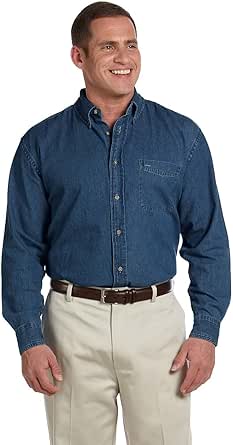 Men's Long Sleeve Denim Shirt