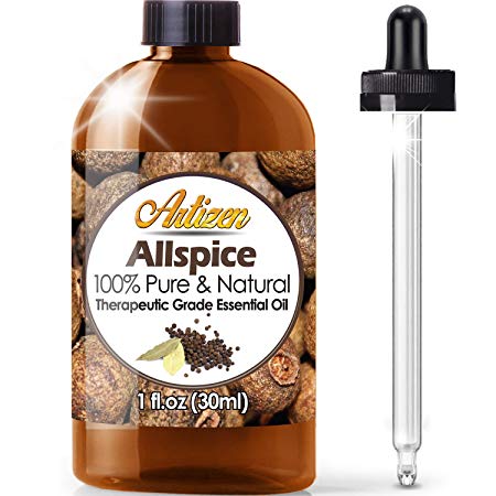 Artizen Allspice Essential Oil (100% PURE & NATURAL - UNDILUTED) Therapeutic Grade - Huge 1 Fl. Oz Bottle - Perfect for Aromatherapy, Relaxation, Skin Therapy & More!