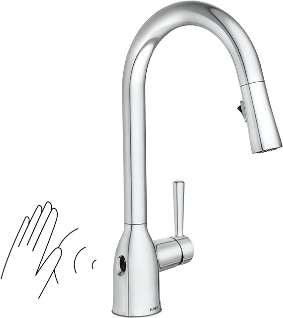 Moen 87233EWC Adler Single-Handle High Arc Pulldown Kitchen Faucet, Chrome