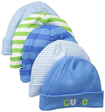 Gerber Baby Boys' 5 Pack Caps