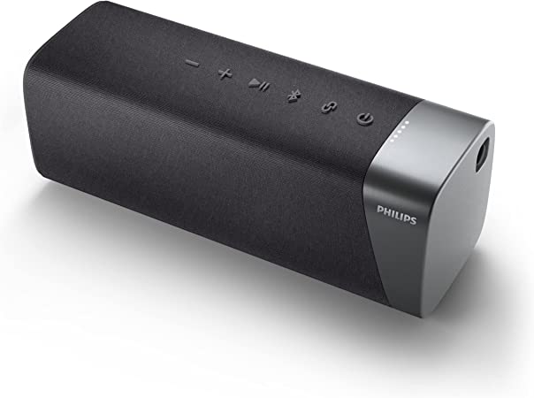 Philips S5505 Wireless Bluetooth Speaker with Large Bold Sound, Up to 12 Hours Playtime, IPX7 Waterproof, Medium, TAS5505