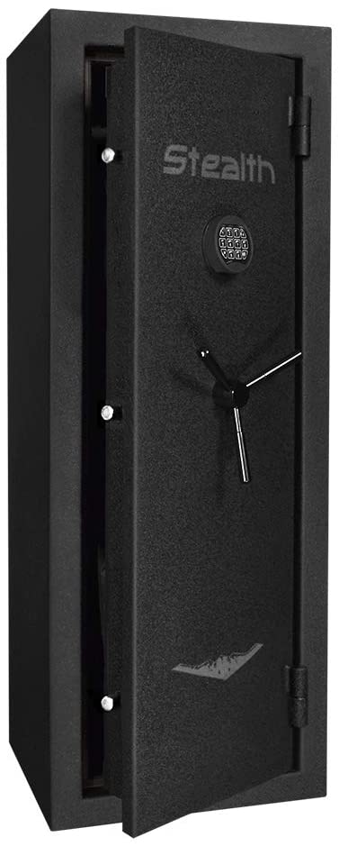 Stealth 14 Gun Safe EGS14 High Security Electronic Lock Fire and Burglary Rifle Security 55x20x17 CA DOJ Approved