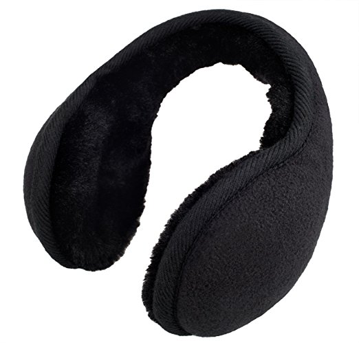 Knolee Unisex Classic Fleece Earmuffs Foldable Ear Muffs Winter Accessory Outdoor EarMuffs