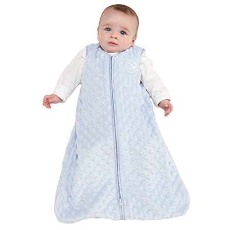 HALO SleepSack Micro Fleece Wearable Blanket, Blue, Large