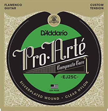 D'Addario EJ25C Pro-Arte Clear Nylon Composite Flamenco Guitar Strings