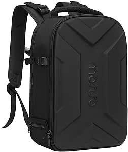 MOSISO Camera Backpack, DSLR/SLR/Mirrorless Photography Camera Bag Waterproof Artistic Geometric Hardshell Case with Tripod Holder&15-16 inch Laptop Compartment Compatible with Canon/Nikon/Sony, Black