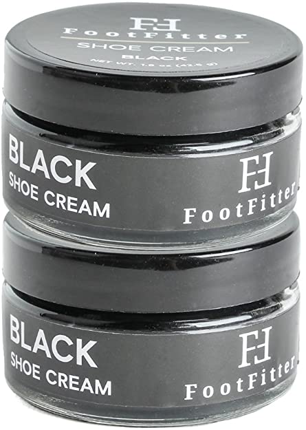 FootFitter Premium Shoe Cream Polish, 2 Pack, Shoe and Boot Shine Cream - Made in the USA!