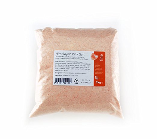 Himalayan Pink Salt Fine Grade 2kg - Natural & Unrefined Pink Salt from the Himalayas
