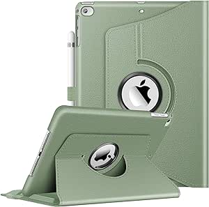 Fintie Rotating Case for iPad 6th / 5th Generation (2018 2017 Model, 9.7 inch), iPad Air 2 / iPad Air 1-360 Degree Rotating Protective Stand Cover Auto Sleep Wake, Sage Green