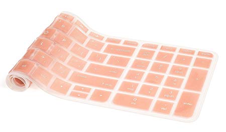 Rose Gold Keyboard Cover for 15.6" HP Pavilion 15-ab 15-ac 15-ae 15-af 15-an 15-ak 15-au 15-aw 15-ax 15-ay 15-ba 15-bc 15-bk US Layout - Compatible Model in the product description