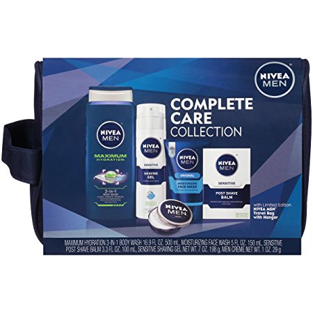 Nivea for Men 5 Piece Complete Care Plus Dopp Bag Gift Set