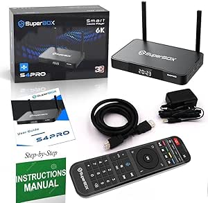 S 4 P R O Super Saver Box, with Voice remote, Hdmi cord, power supply. US phone support and instructions