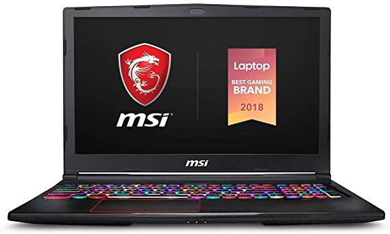 MSI GE63 Raider RGB-608 15.6" Gaming Laptop, 144Hz Display, Intel Core i7-9750H, NVIDIA GeForce RTX2070, 16GB, 256GB NVMe SSD   1TB HDD