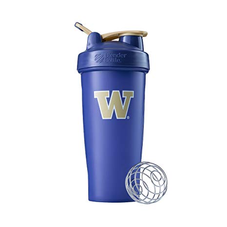 BlenderBottle Collegiate Classic 28-Ounce Shaker Bottle, University of Washington Huskies - Purple/Purple