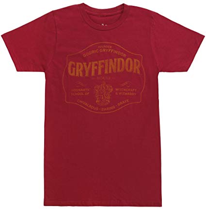 Bioworld Harry Potter Gryffindor Traits Adult T-Shirt