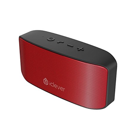 iClever BoostSound Protable Bluetooth Personal Speakers, Compact Size, Metal Stereo with Microphone