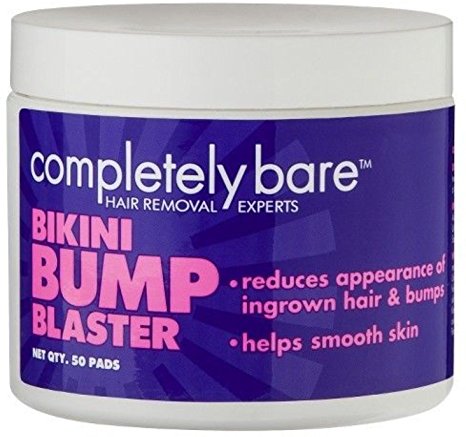 completely bare Bikini Bump Blaster Pads For Ingrown Hairs 50 ea (Pack of 2)