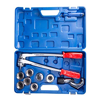 CO-Z 7 Level Professional Aluminum Copper Tube Expander Tool Full Set with Tube Cutter & Deburring Tool, 3/8" to 1-1/8"