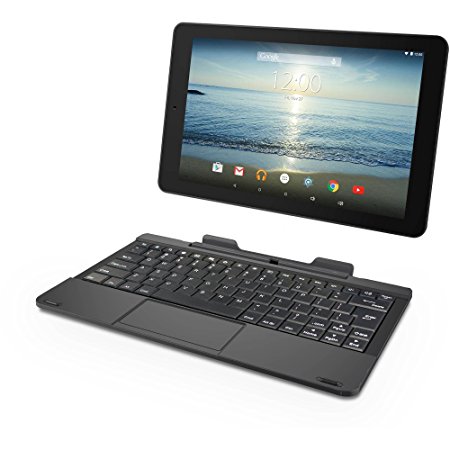 RCA Viking Pro 10" 2-in-1 Tablet 32GB Quad Core Laptop Computer with Touchscreen and Detachable Keyboard Google Android 5.0 Lollipop