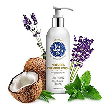 The Moms Co. Natural Calming Wash (200ml) with Lavender Oil and Patchouli Oil for Moisturizing Dry Skin, Calming, Relaxing
