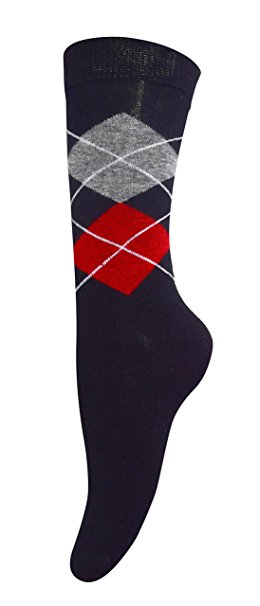 Peach Couture Soft and Warm Comfortable Long Cashmere Argyle Women’s Socks