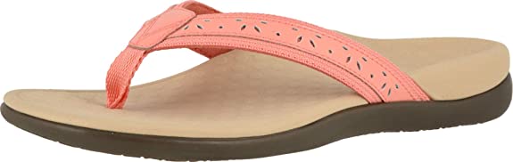 Vionic Women's Tide Casandra -Toe-Post Sandal - Ladies Everyday Sandals with Concealed Orthotic Arch Support