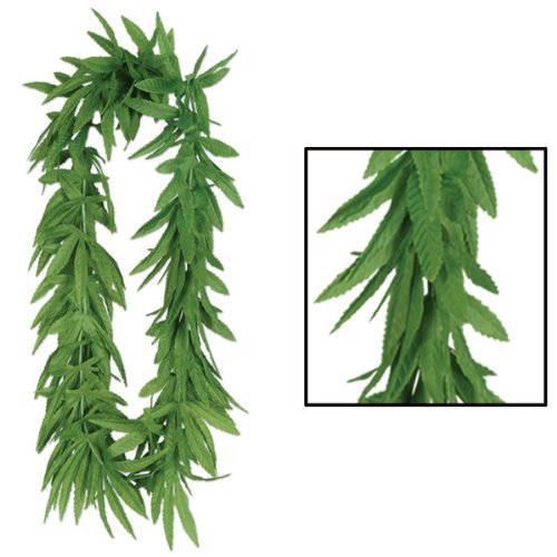 Beistle (107L-50455-12) Tropical Fern Leaf Lei 40 Inch, 12 per Pack