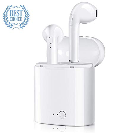 L-YSU7I Bluetooth Headphones, Upgraded V4.1 Stereo Wireless Headphones with Noise Cancelling Wireless Earbuds Sports Earphones for S9/8/7 and Other Smart Devices