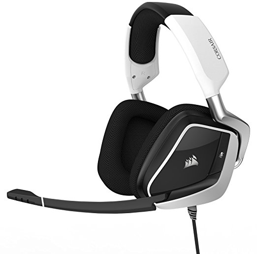 Corsair Void PRO RGB USB Gaming Headset with Dolby Headphone 7.1 Surround Sound for PC - White