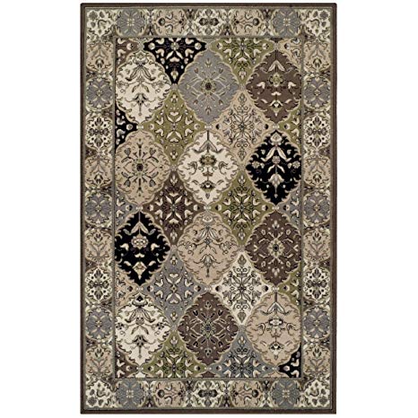 Superior Paloma Collection Area Rug, 8mm Pile Height with Jute Backing, Traditional Persian Rug Design, Fashionable and Affordable Woven Rugs - 5' x 8' Rug