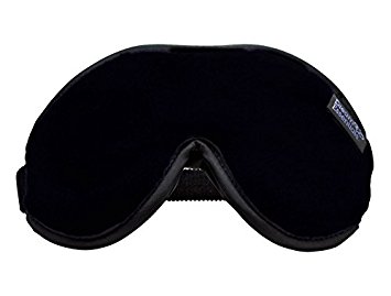 Dream Essentials Escape Luxury Sleep Mask with Free Earplugs and Carry Pouch - Black