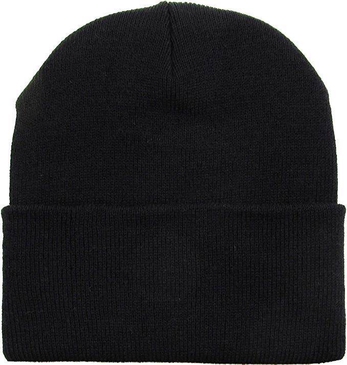 Thick and Warm Mens Daily Cuffed Beanie OR Slouchy Made in USA for USA Knit HAT Cap Womens Kids