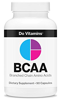 Natural Vegan BCAA Capsules by Do Vitamins - Pure Plant Based Essential Branched Chain Amino Acids Supplement for Bodybuilding Pre Workout & Post Workout Muscle Recovery, 2:1:1 2100mg 90ct