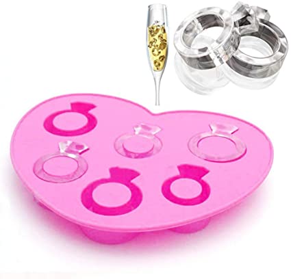 Funny Shaped Silicone Mold For Chocolate, Ice Cube Tray Party and Favors (Ring)