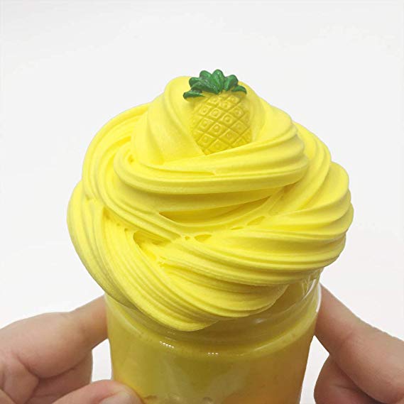 Dorothyworld 2018 Newest Yellow Pineapple Butter Fluffy Slime,Super Soft and Non-Sticky((7oz 200ML))