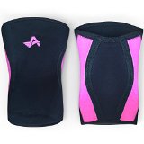 Athlos Fitness 5MM Knee Sleeves PairGreat for CrossFit Weightlifting Powerlifting Olympic Lifting and RunningSmall BlackPink