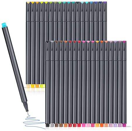 Journal Planner Pens Set, Colorful Pens Fine Tip Markers Fine Point Drawing pens, Porous Fineliner Pen for Bullet Journaling Writing Note Taking Calendar Coloring Art Office School Supplies(36 Colors)