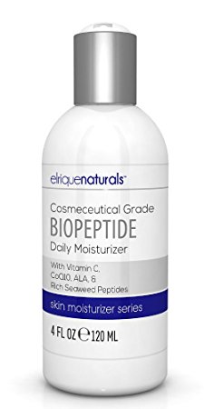 Our Best Facial Moisturizers With Peptides - Revitalize Damaged, Aging And Tired Skin From Daily Exposure To Sunlight, Chemicals, Toxins, Pollutants And Lifestyle Stress. Daily Moisturizer With Peptides, Vitamin C, CoQ10, Vitamin E, ALA And Vitamin E. BioPepTide Moisturizer Cream By Elrique Naturals
