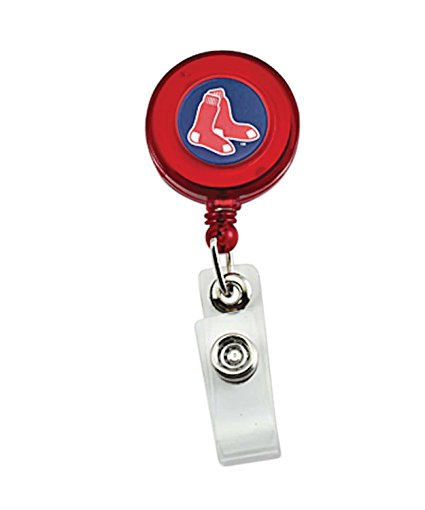 Boston Red Sox Collegiate Sports Team Logo Retractable Badge Reel Id Ticket Clip