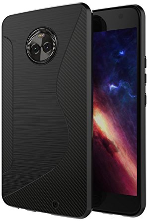 Moto X4 Case,SLMY(TM)Ultra [Slim Thin] Scratch Resistant TPU Rubber Soft Skin Silicone Protective Cases Cover For Motorola Moto X 4th Generation (2017)- Black