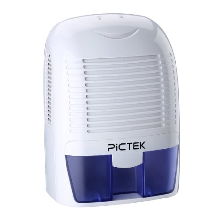 Pictek Portable Dehumidifier with 500ml/day Dehumidification 1.5L Water Tank for Home, Office, Bathroom, Closet, Kitchen
