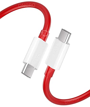 ONCRO® Data & Sync C Cable, OnePlus 8T Charging Cable 6.5A Warp Charge USB C to USB C Cable Male, Replacement 1m 65W Fast Charger Cord