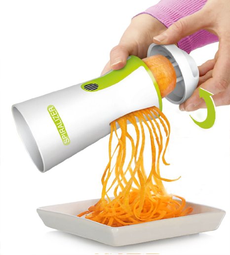 Newest and Improved Spiralizer Spiral Slicer Complete Bundle - Vegetable Cutter - Zucchini Pasta Noodle Spaghetti Maker