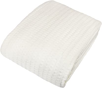 Cozy Bed CottSB66White Blanket, Twin, White