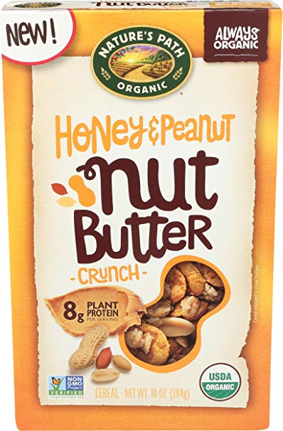 NATURES PATH Organic Honey & Peanut Nut Butter Crunch, 10 OZ