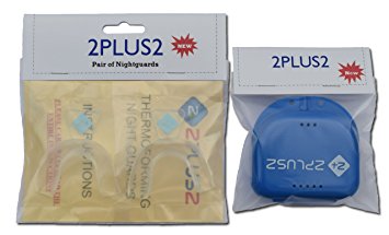 2PLUS2TM Pair of Nightguards Mouthguards for Bruxism (Teeth Grinding)