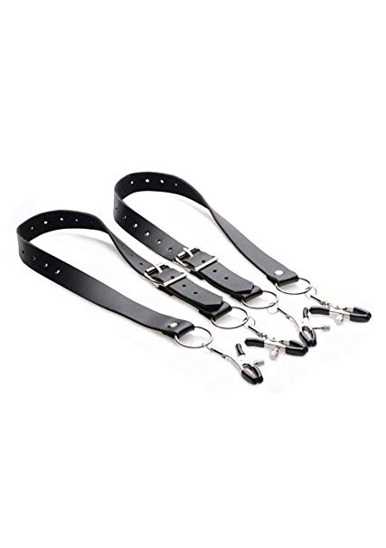Master Series Spread Labia Spreader Straps with Clamps