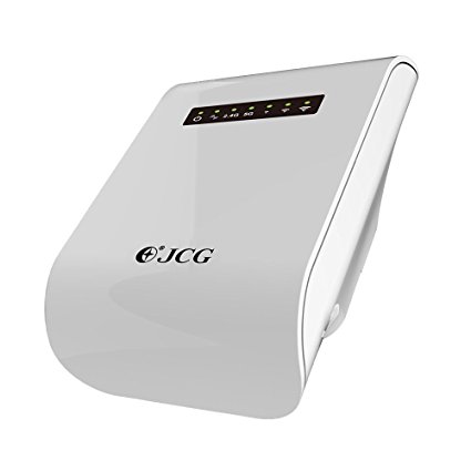 JCG Universal AC600 Wi-Fi Range Extender with Ethernet Port for Wired Device / WPS Function Dual Band 150 450Mbps 6 Operation Modes 3 Swappable Travel Plugs (WT-U26)